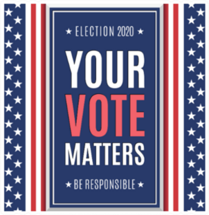 Be Responsible Your Vote Matters Election 2020 Sticker