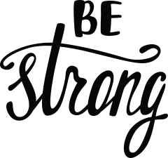Be Strong Boho Sticker