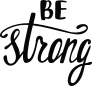 Be Strong Boho Sticker