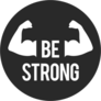 Be Strong Circle Workout Sticker