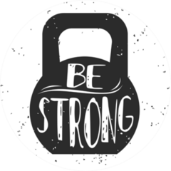 Be Strong Kettlebell Sticker