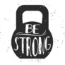 Be Strong Kettlebell Sticker
