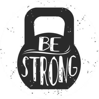 Be Strong Kettlebell Sticker