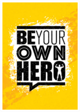 Be Your Own Hero Sticker