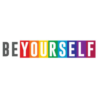 Be Yourself Rainbow Lgbt Pride Lettering Sticker