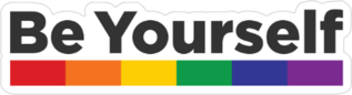 Be Yourself Sticker