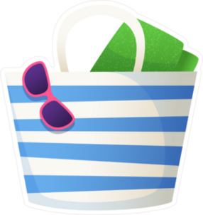 Beach Bag Sticker
