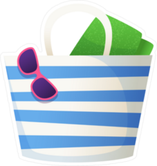 Beach Bag Sticker