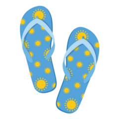 Beach Flip-flops Summer Sun Sticker
