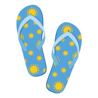 Beach Flip-flops Summer Sun Sticker