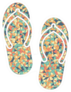 Beach Slippers Mosaic Sticker