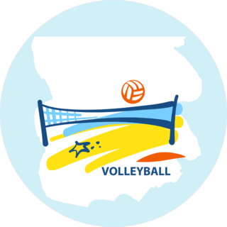 Beach Volleyball Stylized Sticker