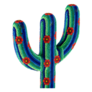 Beaded And Colorful Mexican Cactus Sticker