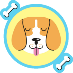 Beagle Bone Icon Sticker
