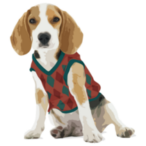 Beagle In Sweater Sticker