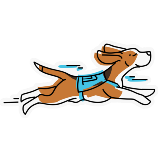 Beagle Race Sticker