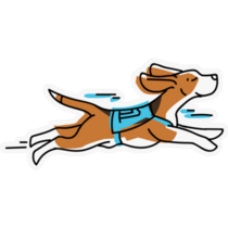 Beagle Race Sticker