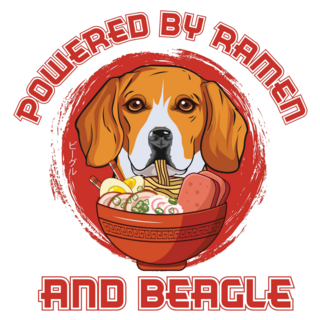 Beagle Ramen Sticker