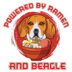 Beagle Ramen Sticker