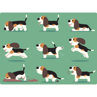 Beagle Sticker Sheet