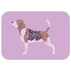 Beagle Typography Sticker