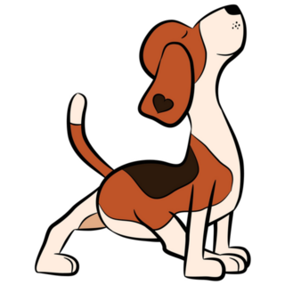 Beagle Yoga Sticker