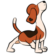 Beagle Yoga Sticker