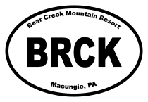 Bear Creek Mountain Resort Oval Sticker