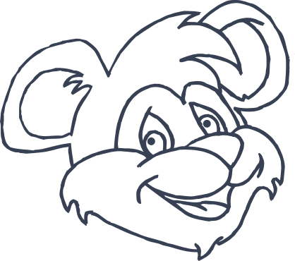 Bear Face Smiling Sticker