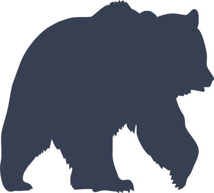 Bear Lifting Paw Sticker