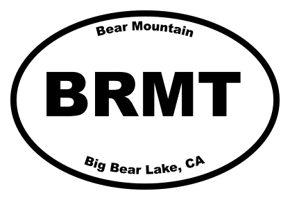 Bear Mountain Oval Sticker