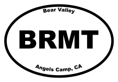 Bear Valley Oval Sticker