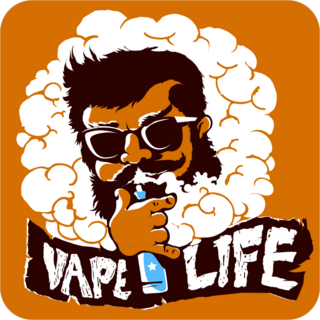 Bearded Man Vape Life Sticker