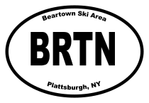 Beartown Ski Area Oval Sticker