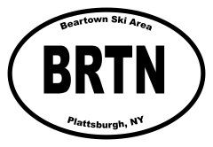 Beartown Ski Area Oval Sticker