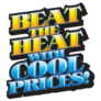 Beat The Heat With Cool Prices! Summer Saying Sticker