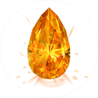 Beautiful Amber Gemstone Sticker