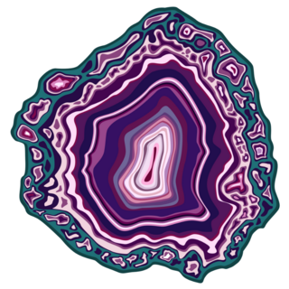 Beautiful Amethyst In A Cut Sticker