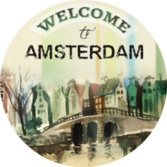 Beautiful Amsterdam City Netherlands Sticker