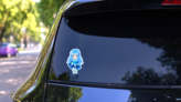 Beautiful Anime Chibi Zodiac Girl Sticker on a Rear Car Window (New) example