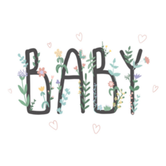 Beautiful Baby Font Sticker