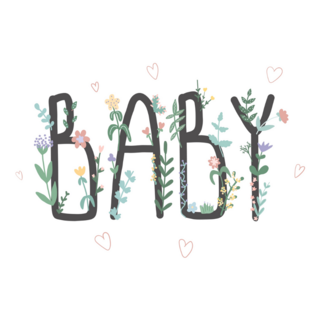 Beautiful Baby Font Sticker
