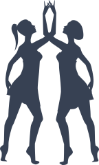 Beautiful Ballet Dancers Sticker