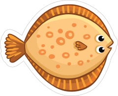 Beautiful Bottom Dwelling Fish Sticker