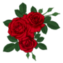 Beautiful Bouquet Red Roses Tattoo Sticker