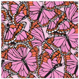 Beautiful Butterfly Wings Pattern Sticker