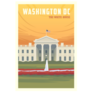 Beautiful Cityscape In Sunny Day Washington Dc White House Sticker