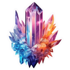 Beautiful Colorful Crystal Stone Sticker