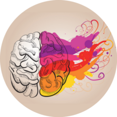 Beautiful Creativity Brain Sticker