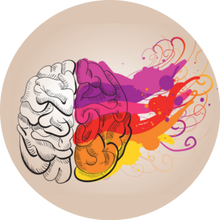 Beautiful Creativity Brain Sticker